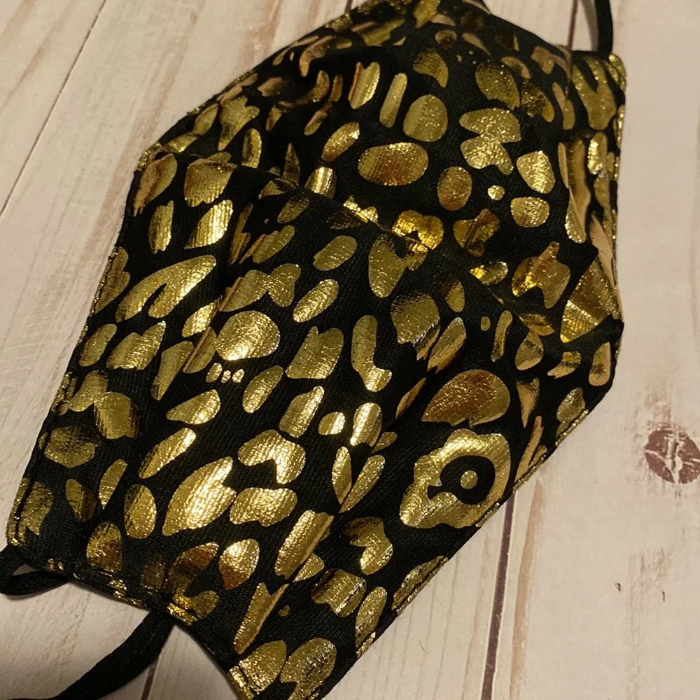 Baublebar blk gold leopard mask